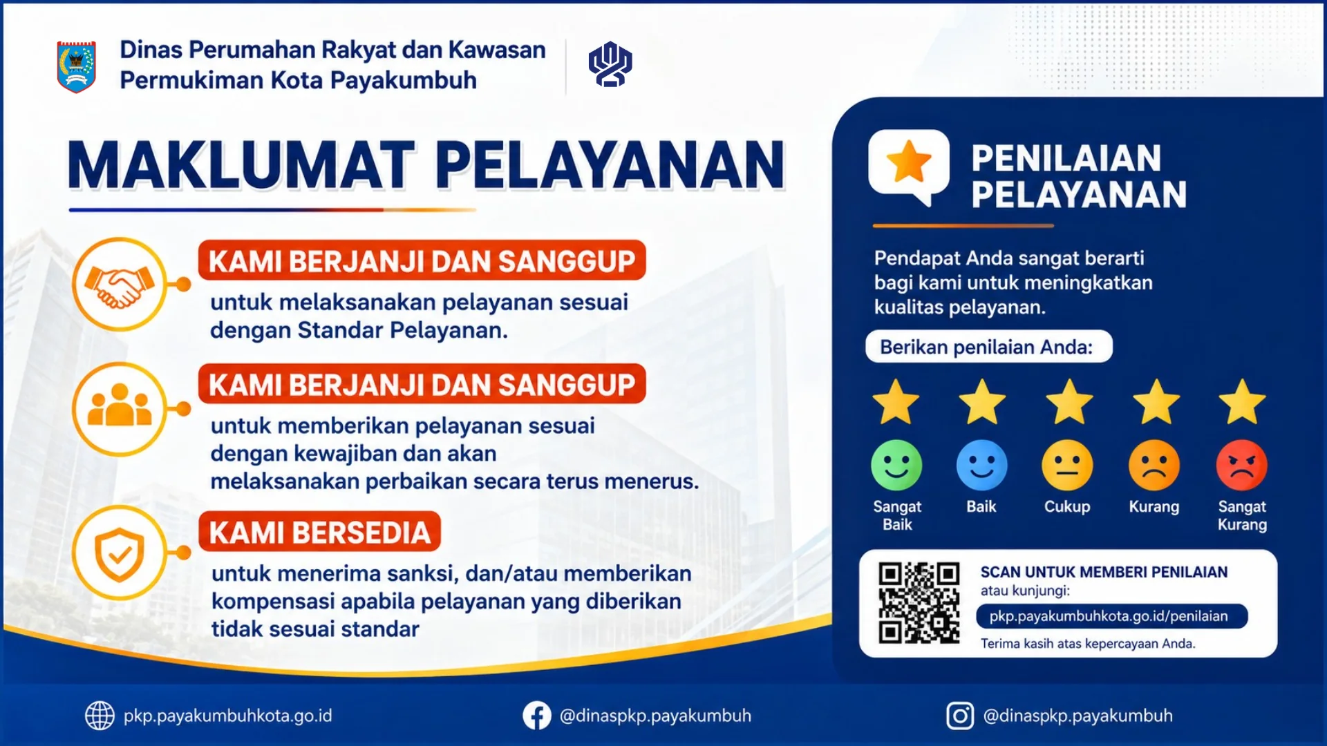 Maklumat Pelayanan Dinas PKP Kota Payakumbuh
